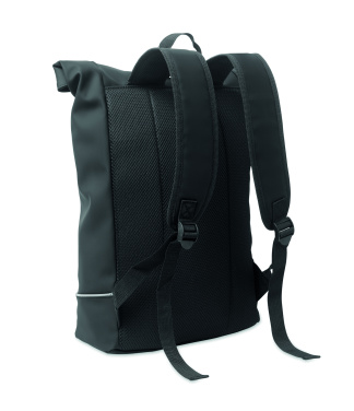 Logotrade promotional merchandise picture of: Laptop 15" roll top PU backpack
