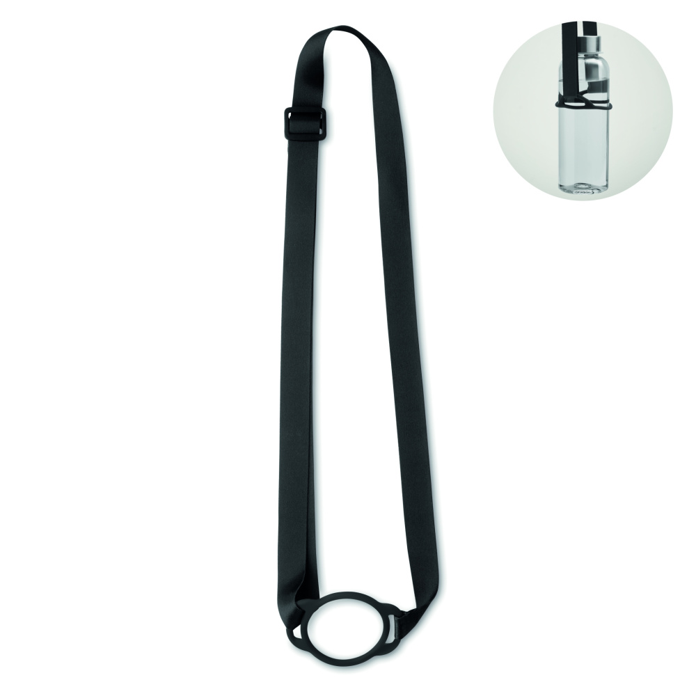 Logo trade promotional gifts image of: Lanyard with cup holder 6cm