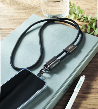 Logo trade promotional items picture of: 60W phone holder lanyard cable