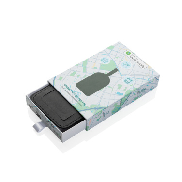 Logo trade promotional item photo of: Globetrack RCSrPolyester luggage tag with worldwide locating