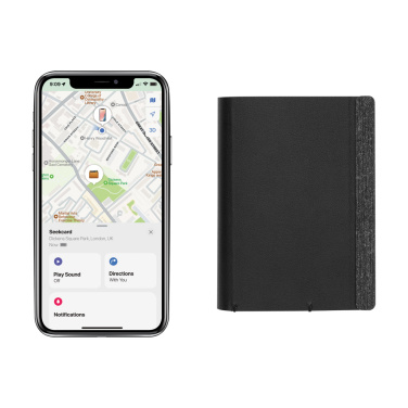 Logotrade promotional product picture of: Seekcard RCS rpolyester card wallet with worldwide locating