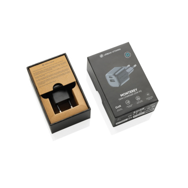Logotrade promotional gift picture of: Urban Vitamin Monterey RCS recycled plastic 20W GAN charger