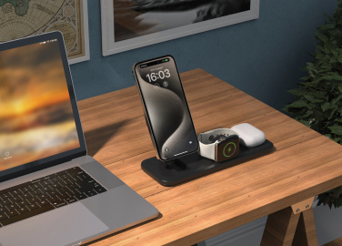 Logotrade promotional item picture of: Urban Vitamin Torrance 3 in 1 magnetic 15W charger