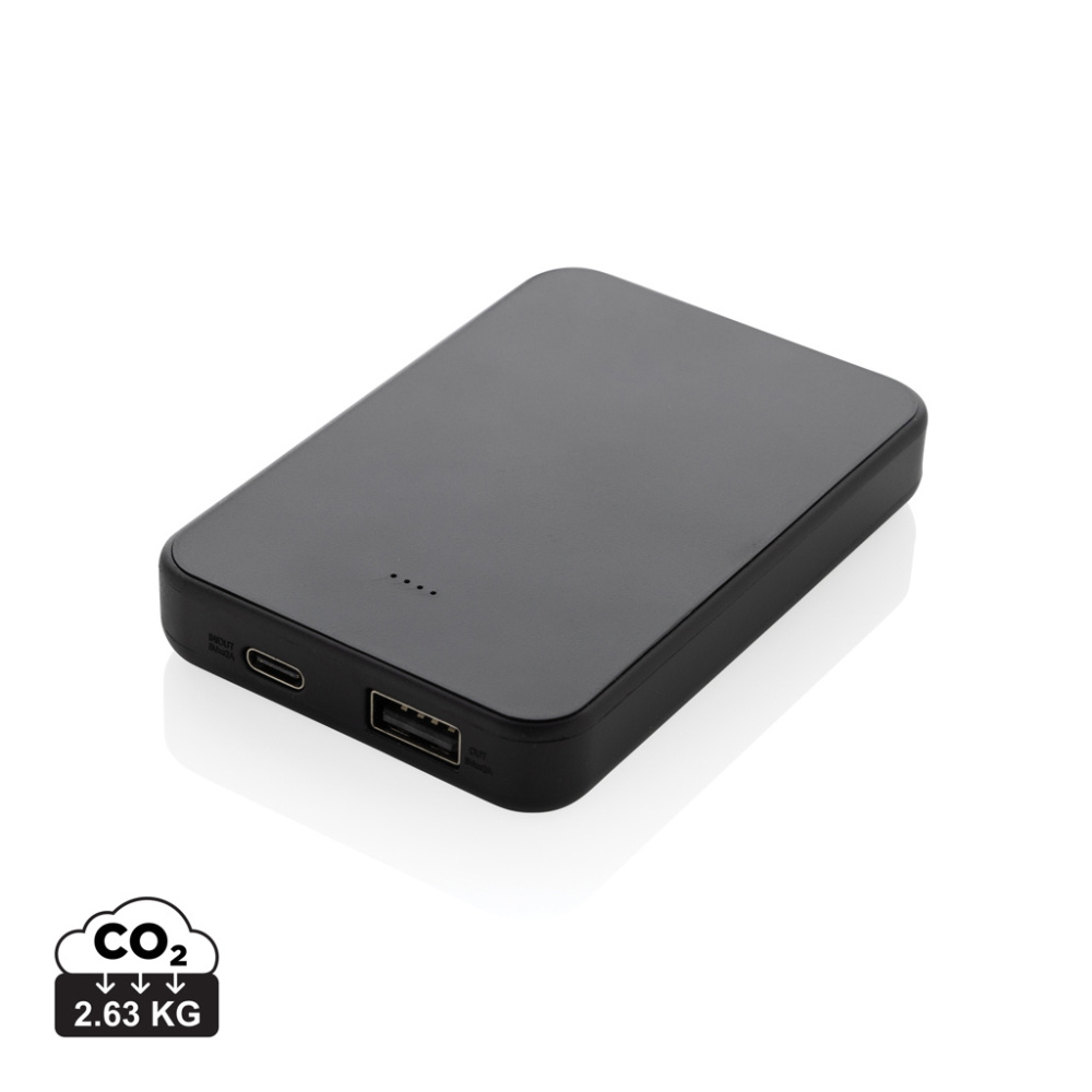 Logo trade promotional gifts image of: Boostcore RCS recycled plastic powerbank 5.000mAh with USB C