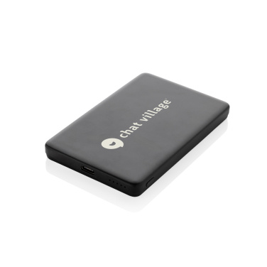 Logo trade promotional giveaways image of: Orion RCS recycled aluminum 5000 mah 5W magnetic powerbank