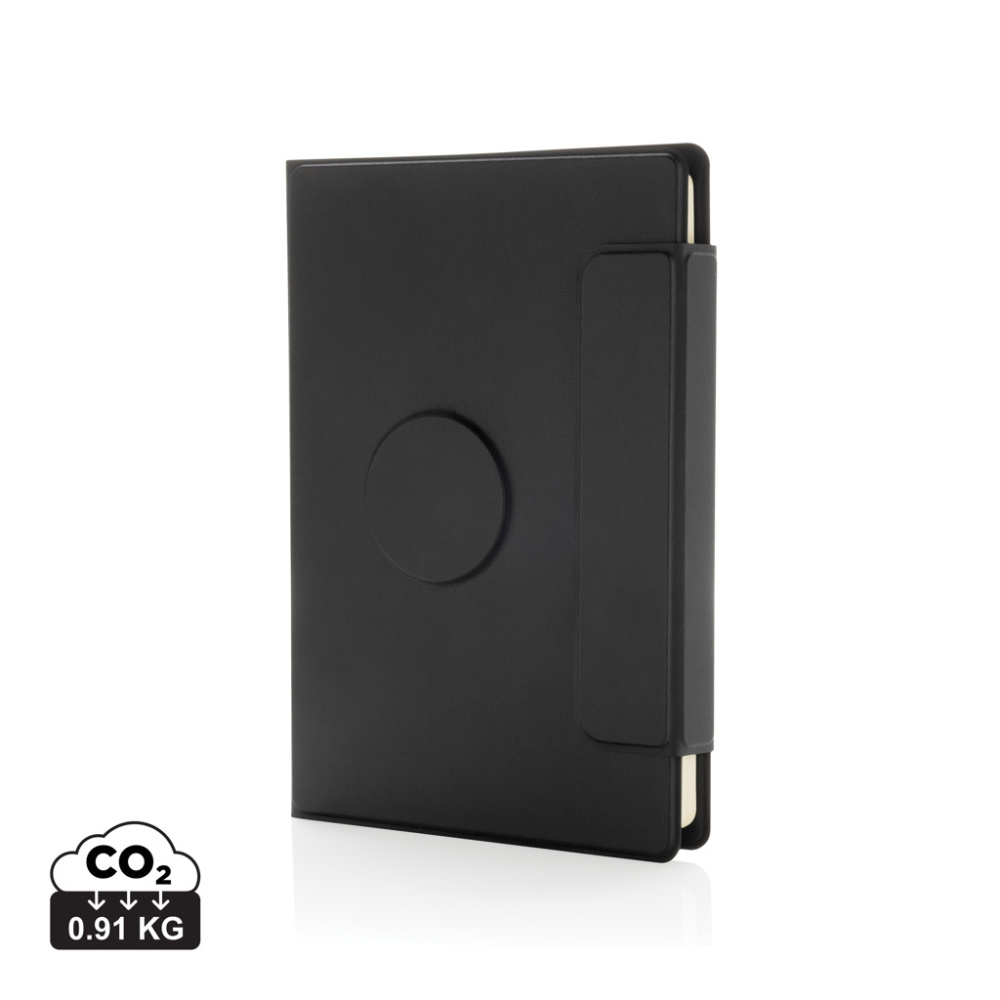 Logotrade promotional product image of: Stuart RCS certified RPU magnetic A5 portfolio