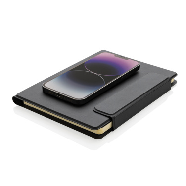 Logo trade promotional giveaway photo of: Stuart RCS certified RPU magnetic A5 portfolio