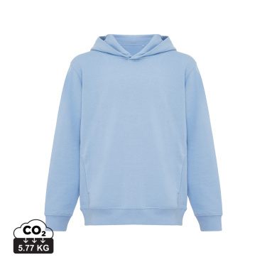 Logo trade promotional gifts image of: Iqoniq Yengo kids recycled cotton hoodie with sidepockets