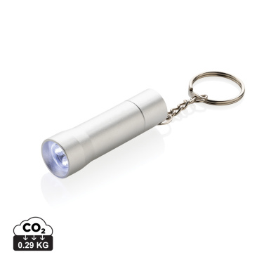 Logotrade promotional products photo of: Flash RCS recycled aluminium keychain torch