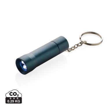 Logotrade promotional merchandise picture of: Flash RCS recycled aluminium keychain torch