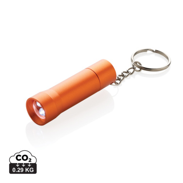 Logo trade promotional product photo of: Flash RCS recycled aluminium keychain torch