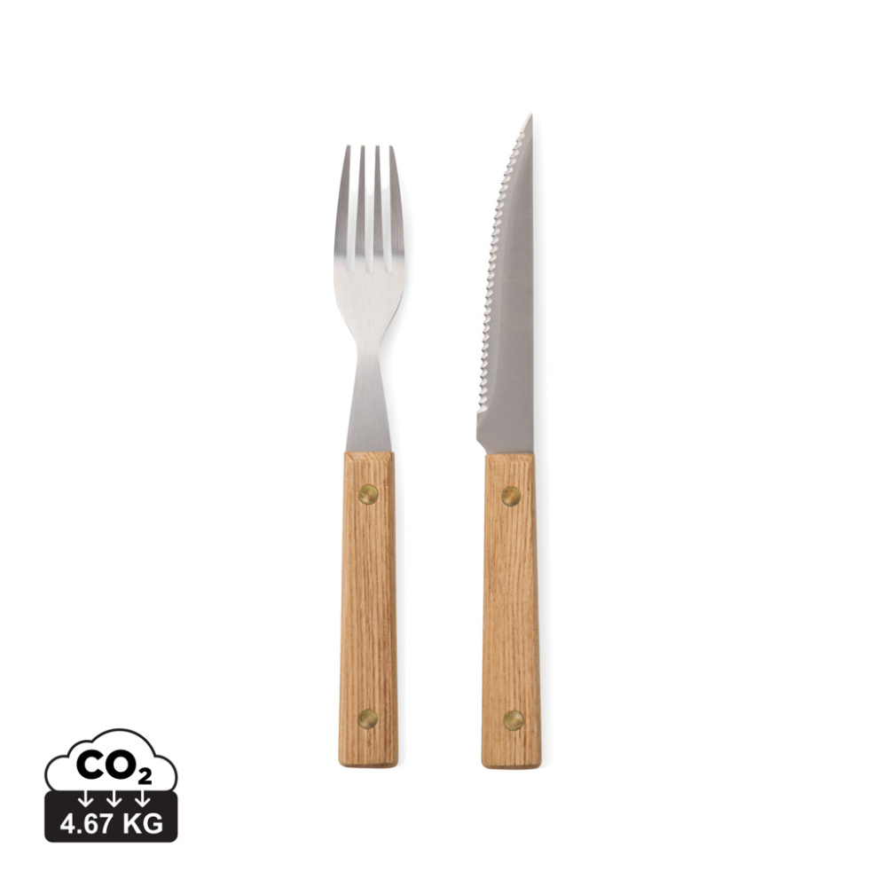 Logo trade promotional merchandise image of: VINGA Paso 8 pcs bbq cutlery set