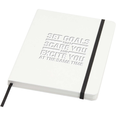 Logotrade promotional giveaway picture of: Holm A5 stone paper hard cover notebook with lined pages