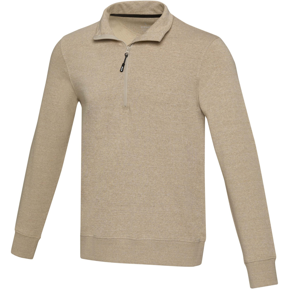 Logo trade promotional gift photo of: Tin unisex Aware™ recycled quarter zip sweater
