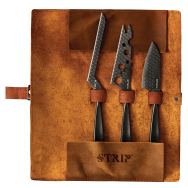 Logotrade promotional items photo of: BOSKA Cheese Knife Set Monaco+ Black