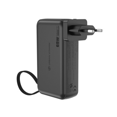 Logotrade promotional product image of: Urban Vitamin Eureka hybrid GANcharger 10000mah powerbank65W