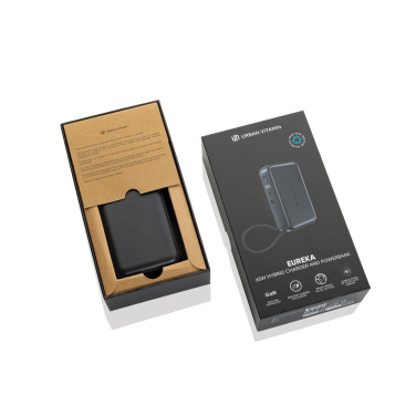 Logotrade promotional item picture of: Urban Vitamin Eureka hybrid GANcharger 10000mah powerbank65W