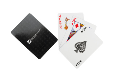 Logotrade promotional product picture of: Set of playing cards and dice MURRAY Schwarzwolf