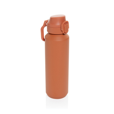 Logotrade advertising product picture of: Via RCS Re-steel lockable sport bottle 600ML
