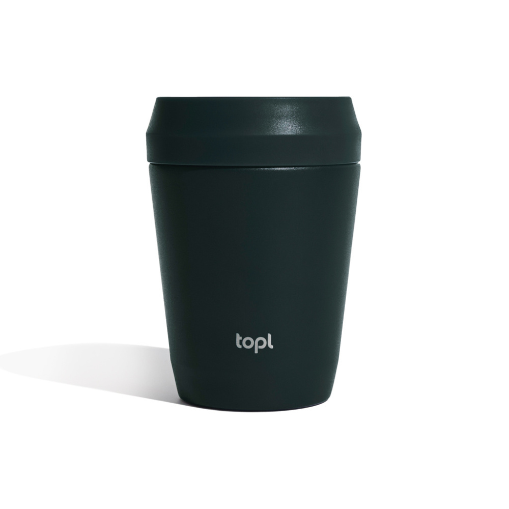 Logo trade promotional items picture of: Topl Recycled Steel To Go Tumbler Patented 360 Lid 235ml