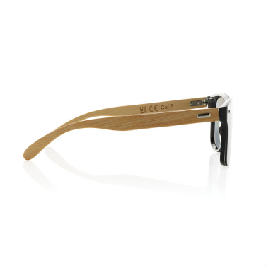 Logo trade promotional products picture of: Prism RCS recycled plastic sunglasses with bamboo frame