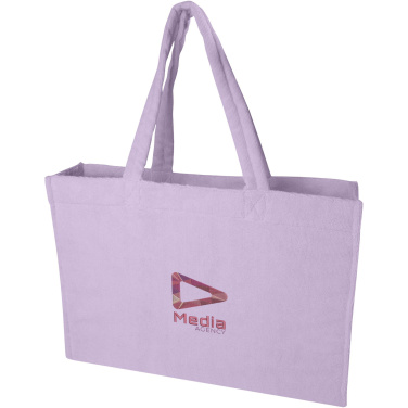 Logo trade corporate gifts image of: Siam GRS recycled terry beach tote bag 13L
