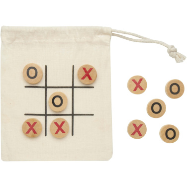 Logo trade corporate gifts image of: Whorl wooden tic, tac, toe game