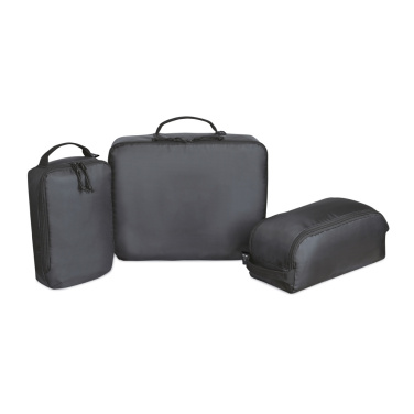 Logo trade corporate gifts image of: Renew AWARE™ rPET 3 Piece Packing Cube Set