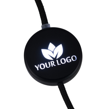 Logo trade business gifts image of: Cable 4in1 with illuminated logo - LH-ZM02