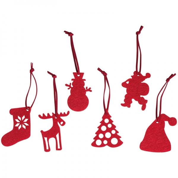 Logotrade advertising product image of: 6-piece Christmas tree decorations FERGUS