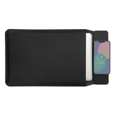 Logotrade promotional item image of: Swiss Peak 15W magnetic charging laptop sleeve 14-15,6"