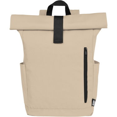 Logotrade promotional product image of: Byron 15.6" GRS RPET roll-top backpack 18L
