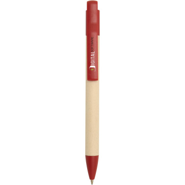 Logo trade corporate gifts picture of: Liliana sugarcane paper ballpoint pen (blue ink)