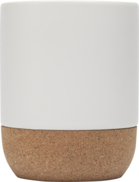 Logo trade business gift photo of: Billie 300 ml ceramic mug with cork details and matt finish