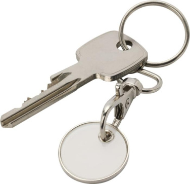 Logotrade promotional merchandise image of: Rory keyring with trolley coin