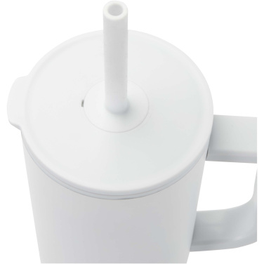 Logo trade corporate gifts image of: Brady 900 ml RCS certified insulated tumbler with silicone straw