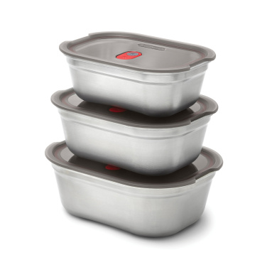 Logo trade promotional items image of: Black+Blum Mealprep Box 3pcs Set Small, Medium, Large