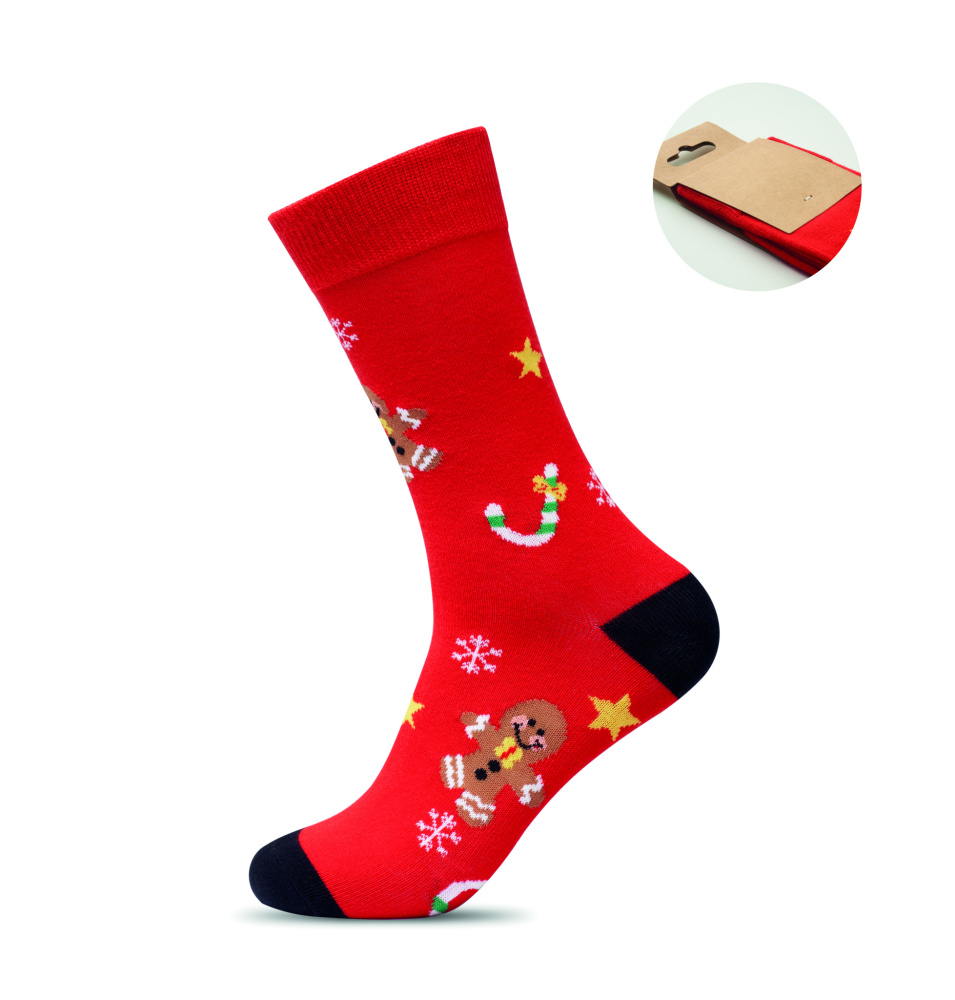 Logo trade promotional item photo of: Pair of Christmas socks M