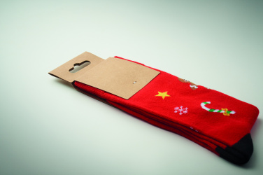 Logo trade business gift photo of: Pair of Christmas socks L