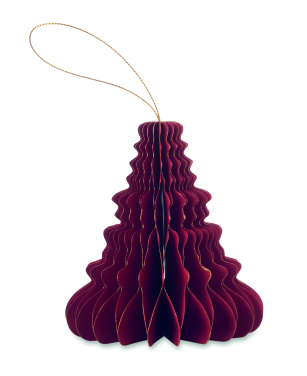 Logotrade promotional gift image of: Christmas paper tree hanger