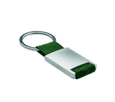 Logo trade corporate gift photo of: Metal rectangular key ring Espoo