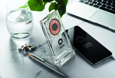 Logotrade promotional giveaway image of: Acrylic wireless charger 15W