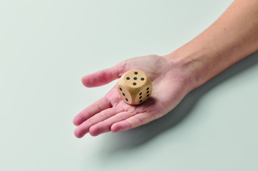 Logo trade advertising products picture of: Schima wooden dice 3cm dia
