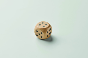 Logo trade business gift photo of: Schima wooden dice 3cm dia