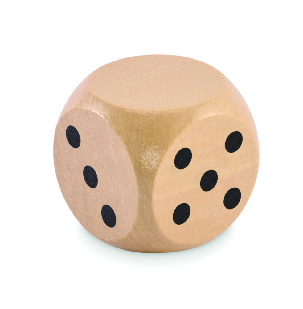 Logotrade corporate gifts photo of: Schima wooden dice 5cm dia