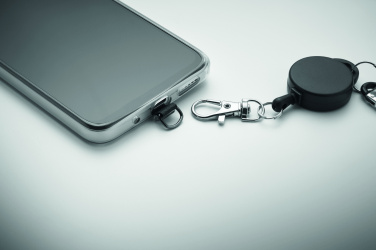 Logo trade promotional merchandise photo of: Retractable phone holder