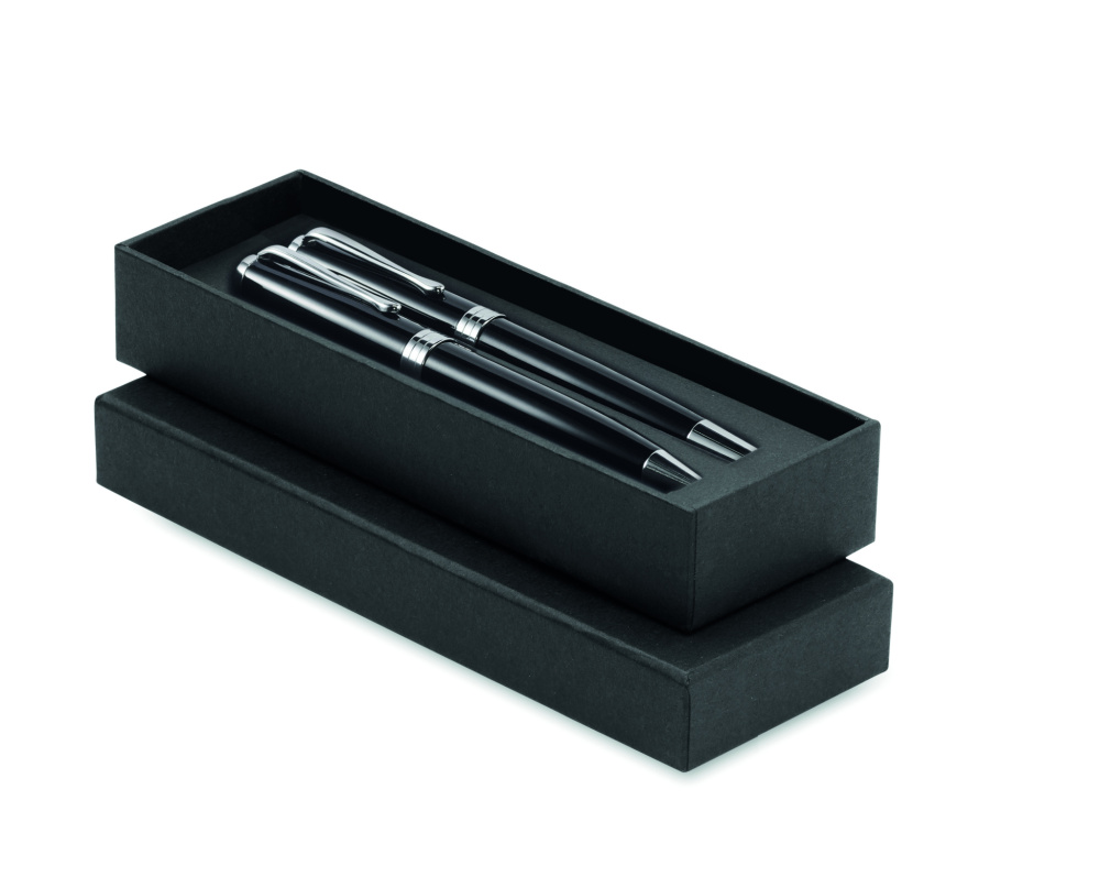 Logotrade promotional merchandise picture of: Ball pen and roller set