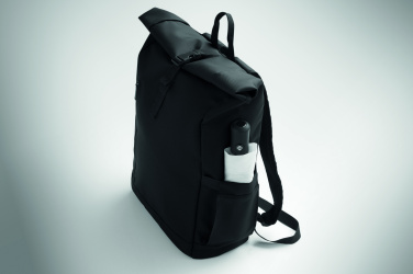 Logotrade promotional giveaways photo of: Rolltop laptop rucksack 600D