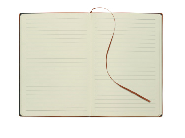Logo trade promotional gifts picture of: A5 notebook in smokey PU