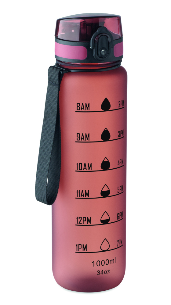 Logotrade promotional product image of: Sports water bottle RPET 1L